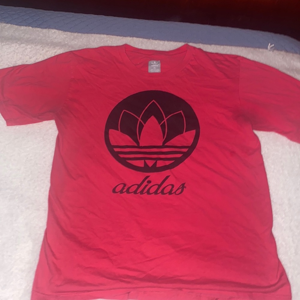 Pink adidas t shirt